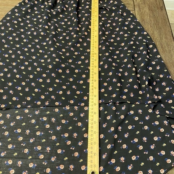 Womens Forever 21 Black Floral Print Spaghetti Strap High Low Dress S. - Picture 9 of 9